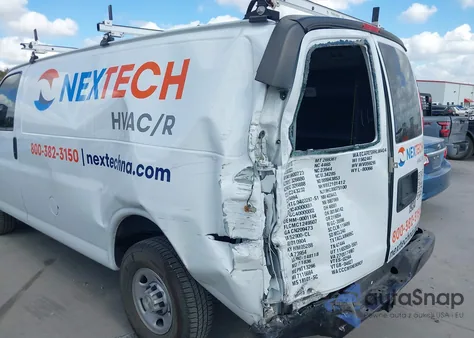 2022 Chevrolet Express G2500 from USA, damaged, VIN 1GCWGAFPXN1282567